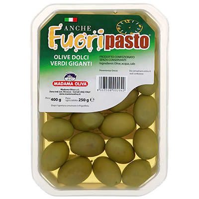Гигантские сладкие оливки «Madama Oliva» Fuoripasto