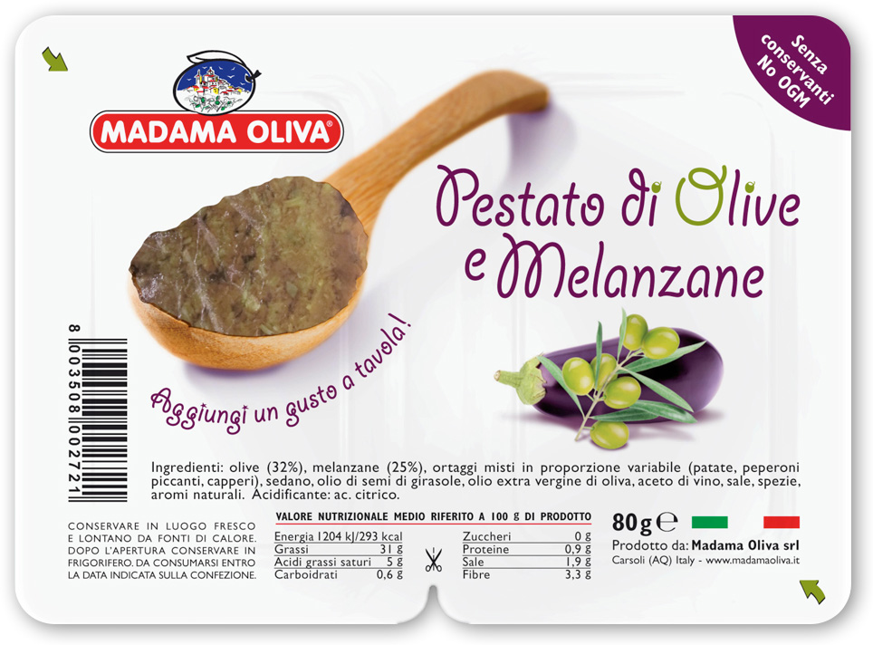 Тапенада из оливок и баклажанов «Madama Oliva»