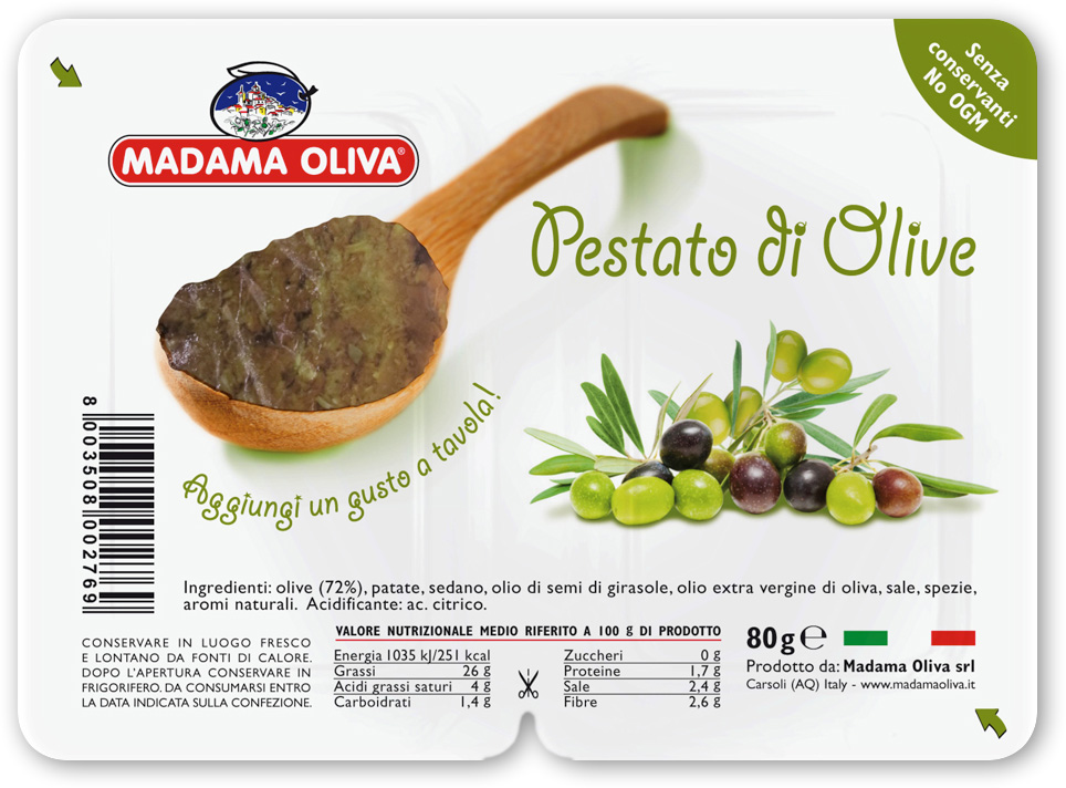 Тапенада из оливок «Madama Oliva»